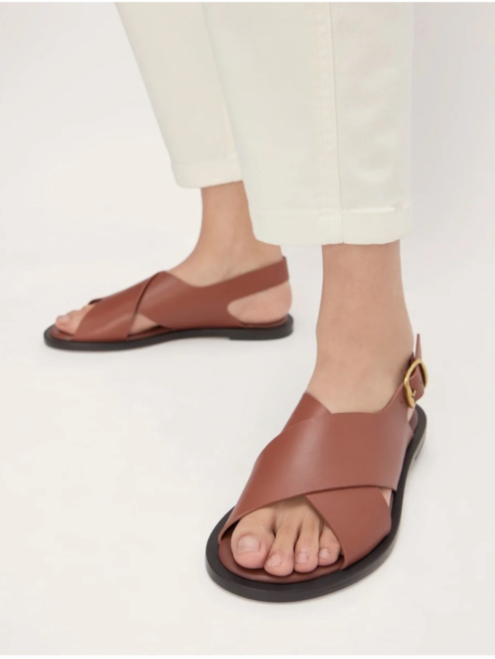 NWT Everlane city crossover sandal rum 7.4